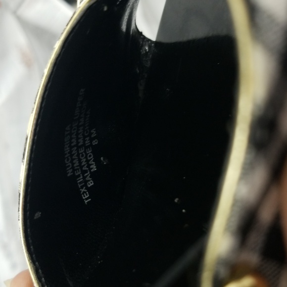 🎉HP🎉Unisa Black and White Gold Studded heels with bow - Picture 11 of 11